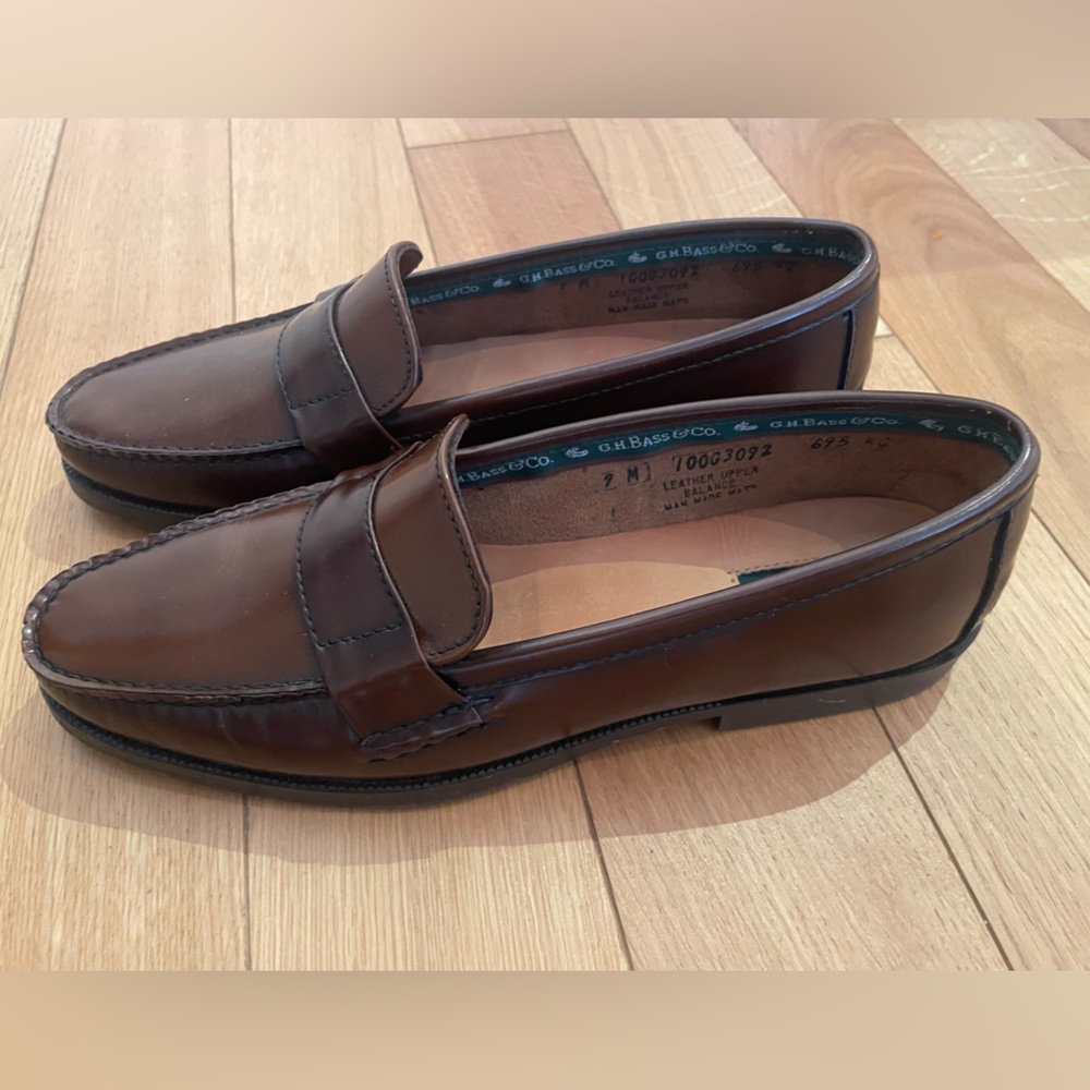 G.H. Bass & Co. Brown Leather Loafers
